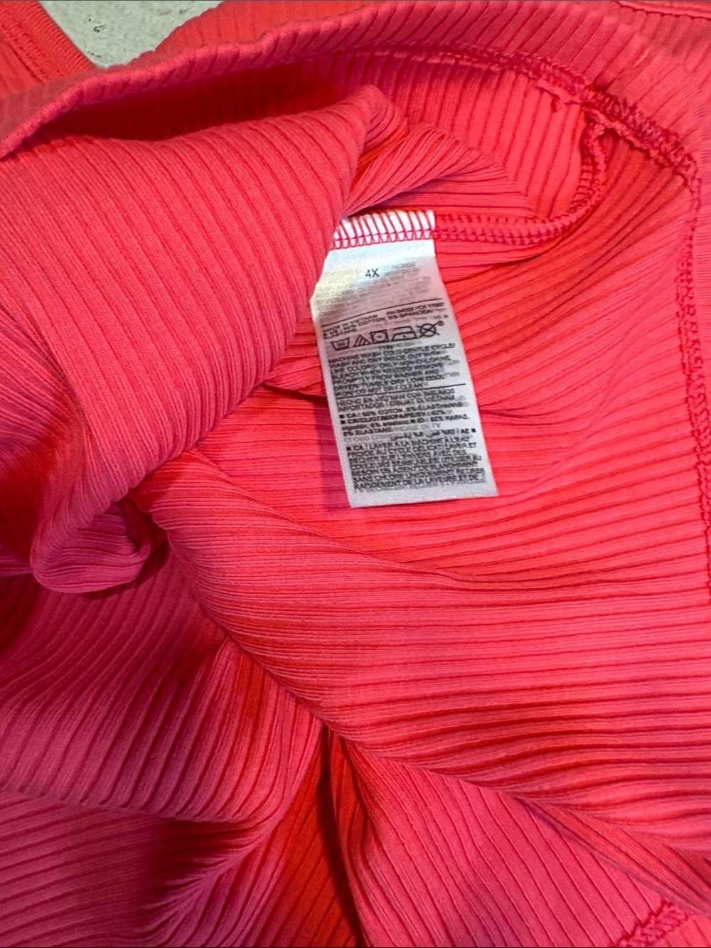 Old Navy Ribbed Cropped Scoop Tank - Bright Pink - Picture 9 of 11